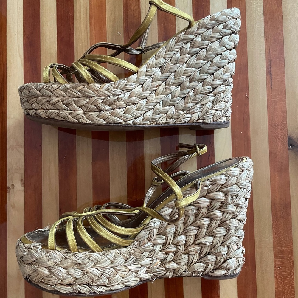 YSL Raffia Wedges - Picture 5 of 8